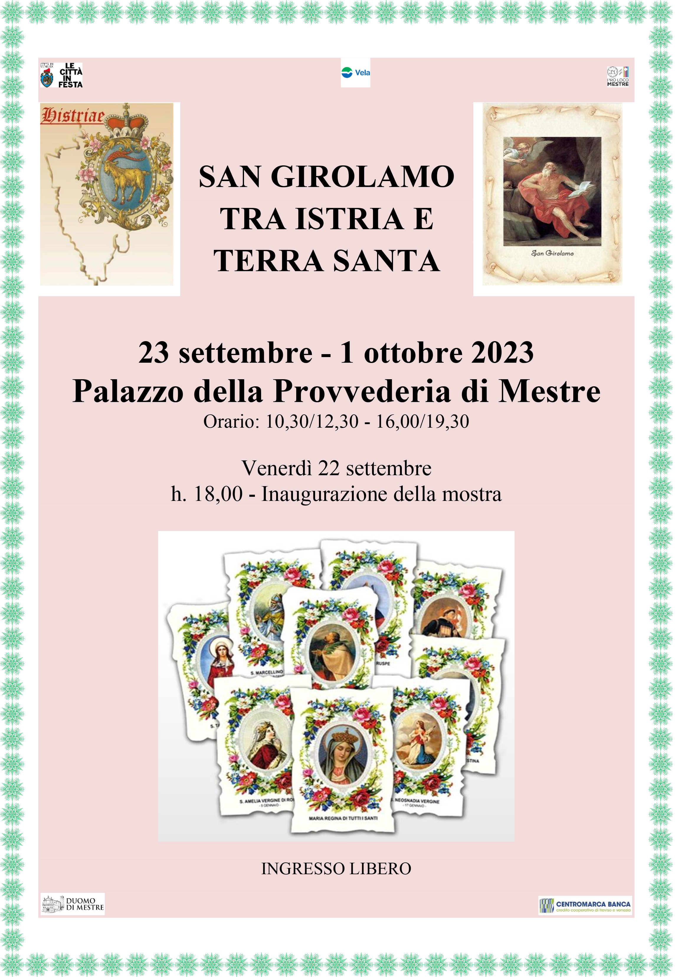 locandina San Girolamo tra Istria e Terra Santa 