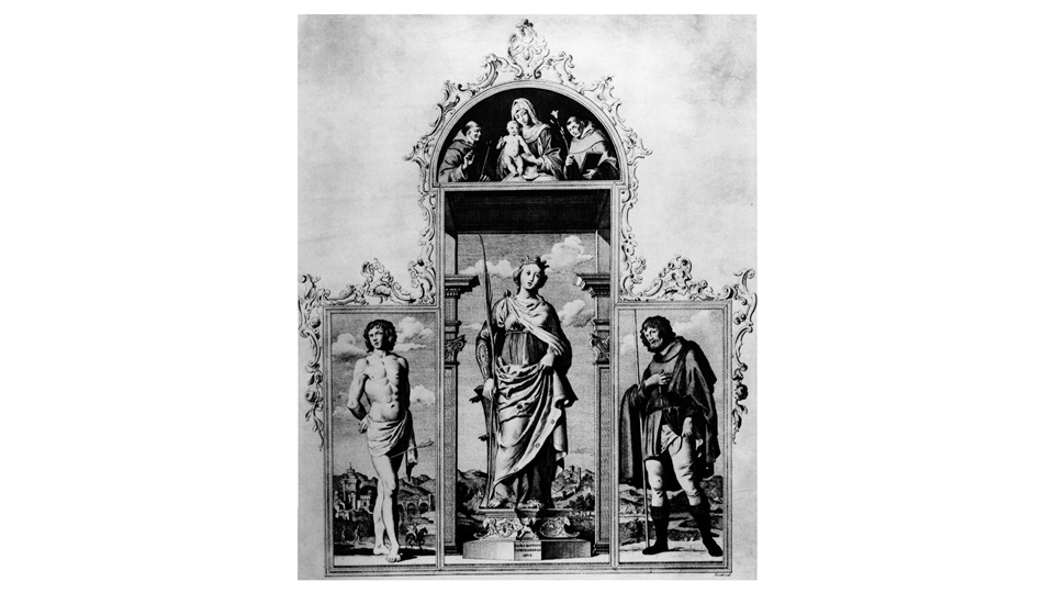 La pala di san Rocco di Cima da Conegliano nell’assetto originario